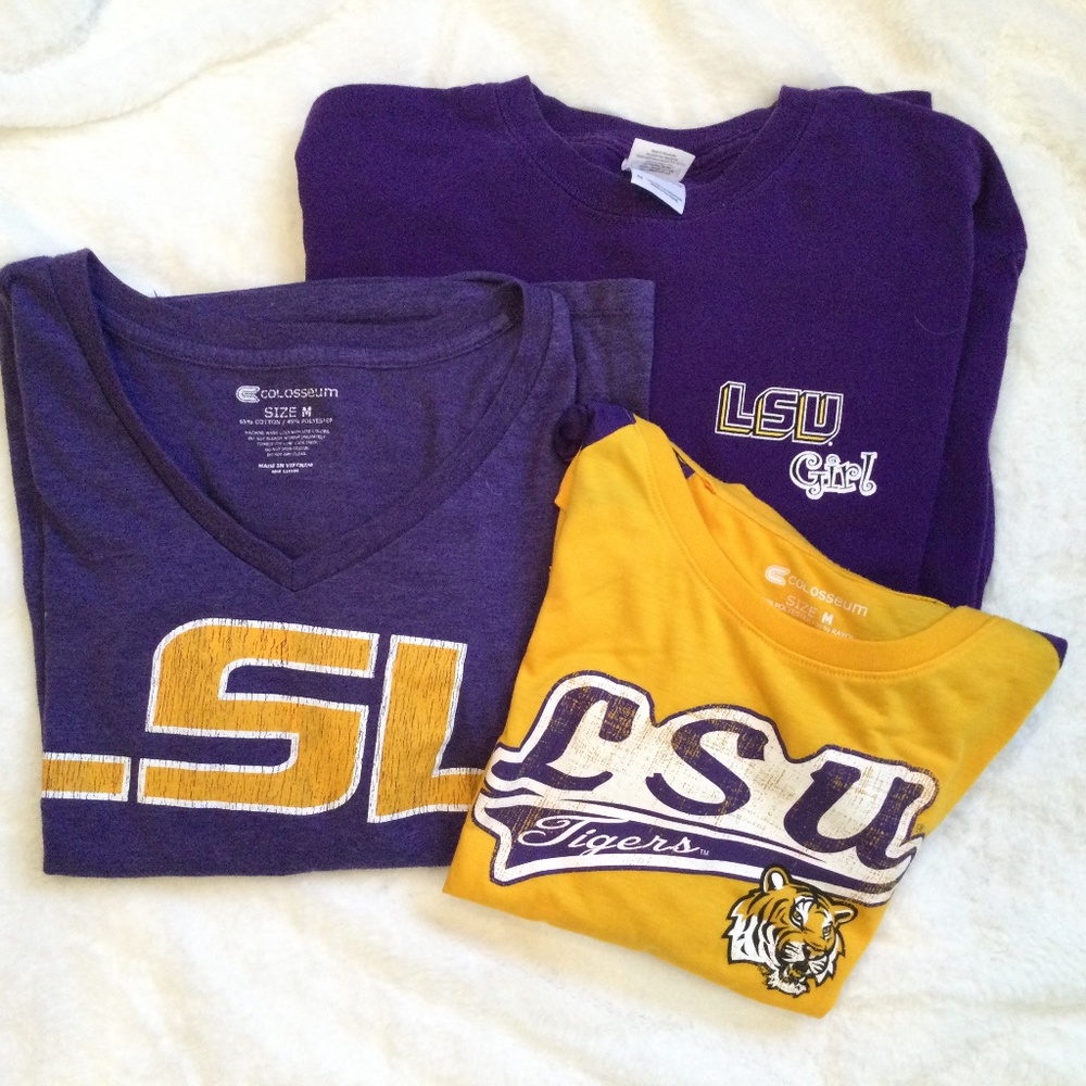 LSU Long Sleeve T-Shirts lot of 3